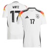 Maillot de Supporter Allemagne Wirtz 17 Domicile Euro 2024 Pour Homme